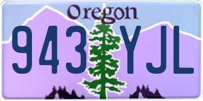 OR license plate 943YJL