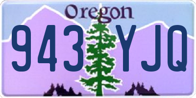 OR license plate 943YJQ