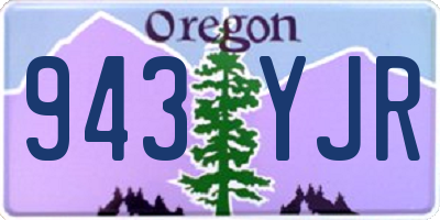 OR license plate 943YJR