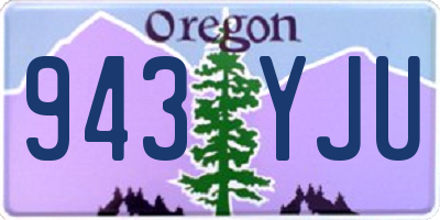 OR license plate 943YJU