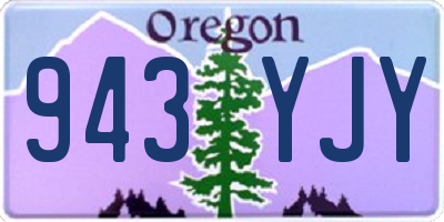 OR license plate 943YJY