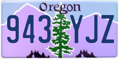 OR license plate 943YJZ