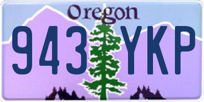 OR license plate 943YKP
