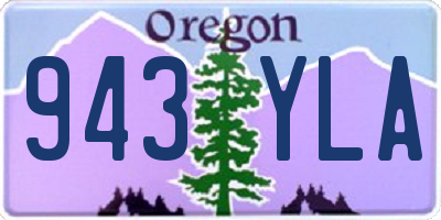 OR license plate 943YLA
