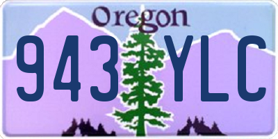 OR license plate 943YLC