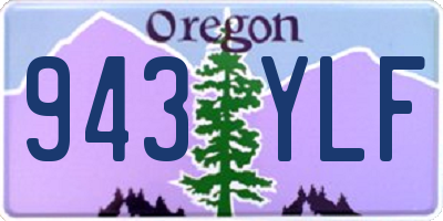 OR license plate 943YLF