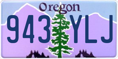 OR license plate 943YLJ