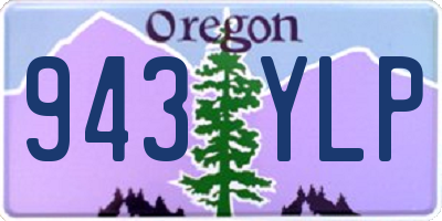 OR license plate 943YLP