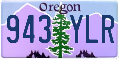 OR license plate 943YLR