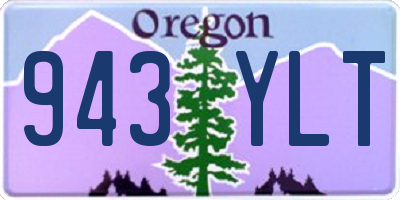 OR license plate 943YLT