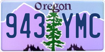 OR license plate 943YMC