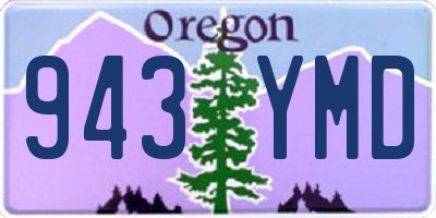 OR license plate 943YMD