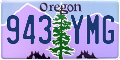 OR license plate 943YMG