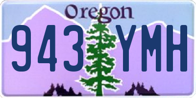 OR license plate 943YMH