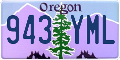 OR license plate 943YML