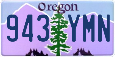OR license plate 943YMN