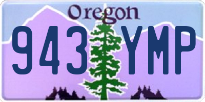 OR license plate 943YMP