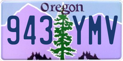 OR license plate 943YMV