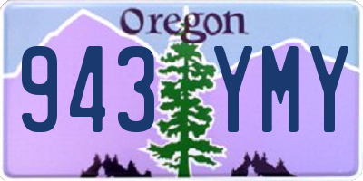 OR license plate 943YMY