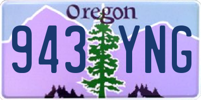 OR license plate 943YNG