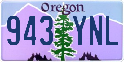 OR license plate 943YNL