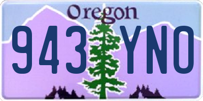OR license plate 943YNO