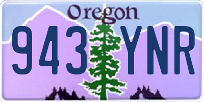 OR license plate 943YNR