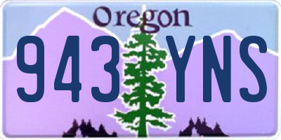 OR license plate 943YNS