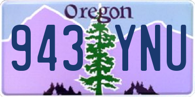 OR license plate 943YNU