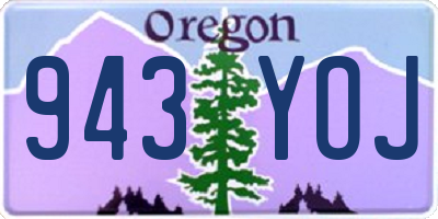 OR license plate 943YOJ