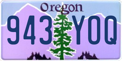 OR license plate 943YOQ
