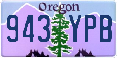 OR license plate 943YPB
