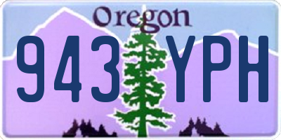 OR license plate 943YPH