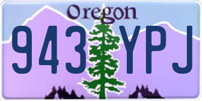OR license plate 943YPJ