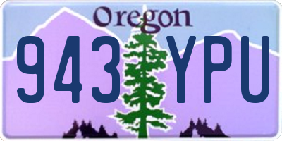 OR license plate 943YPU