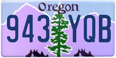 OR license plate 943YQB