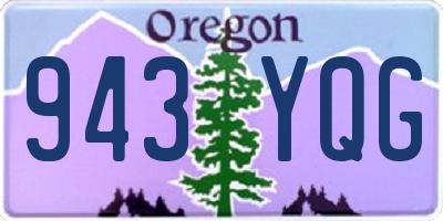 OR license plate 943YQG