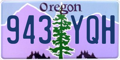 OR license plate 943YQH