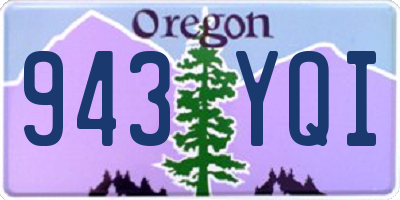 OR license plate 943YQI