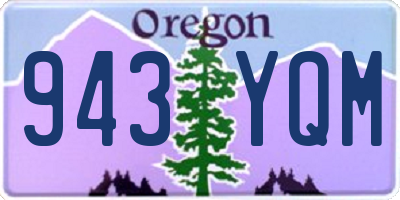 OR license plate 943YQM