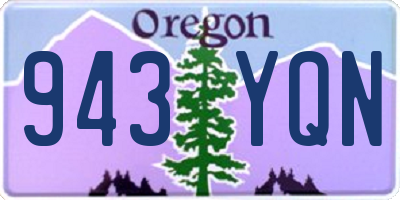 OR license plate 943YQN