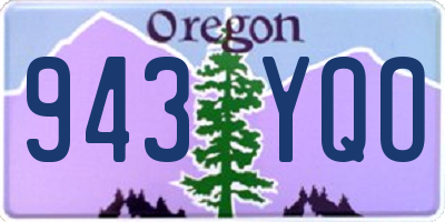 OR license plate 943YQO