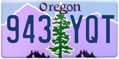 OR license plate 943YQT