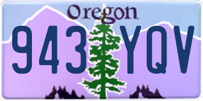 OR license plate 943YQV