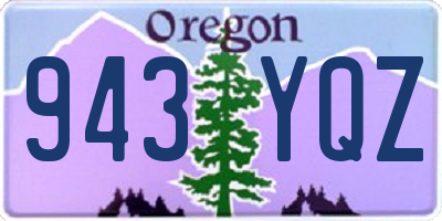 OR license plate 943YQZ