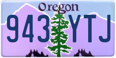 OR license plate 943YTJ