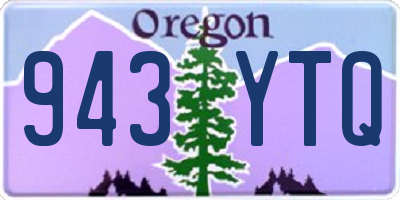 OR license plate 943YTQ