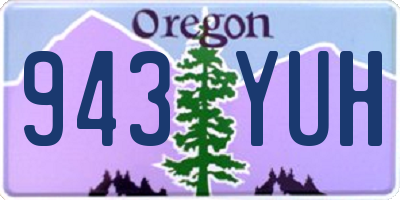 OR license plate 943YUH