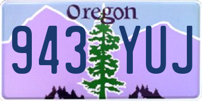 OR license plate 943YUJ