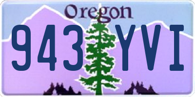 OR license plate 943YVI